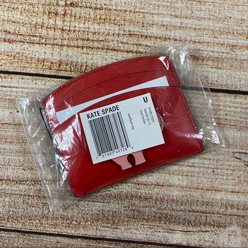 Kate Spade NWT “Tiny Elephant” Red Card Holder - Picture 8 of 11